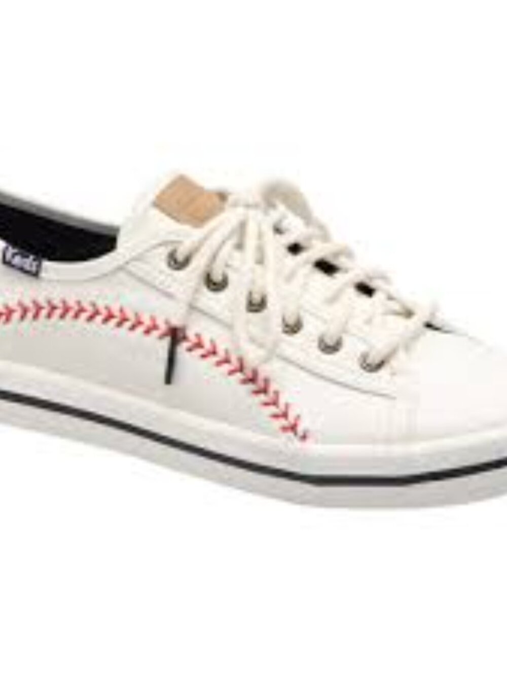 Keds Kickstart Pennant Baseball Theme Canvas Sneakers